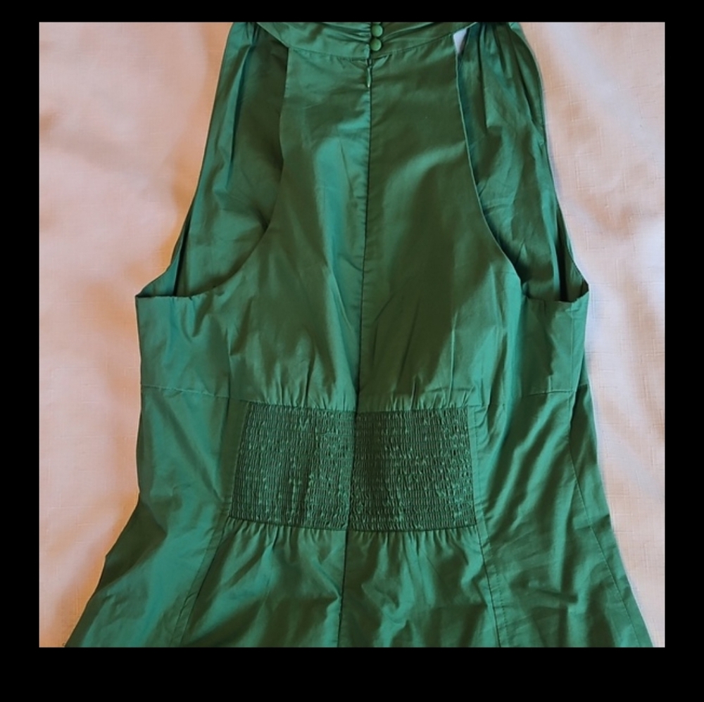 Anthropologie Green Halter Midi Dress - Picture 8 of 8